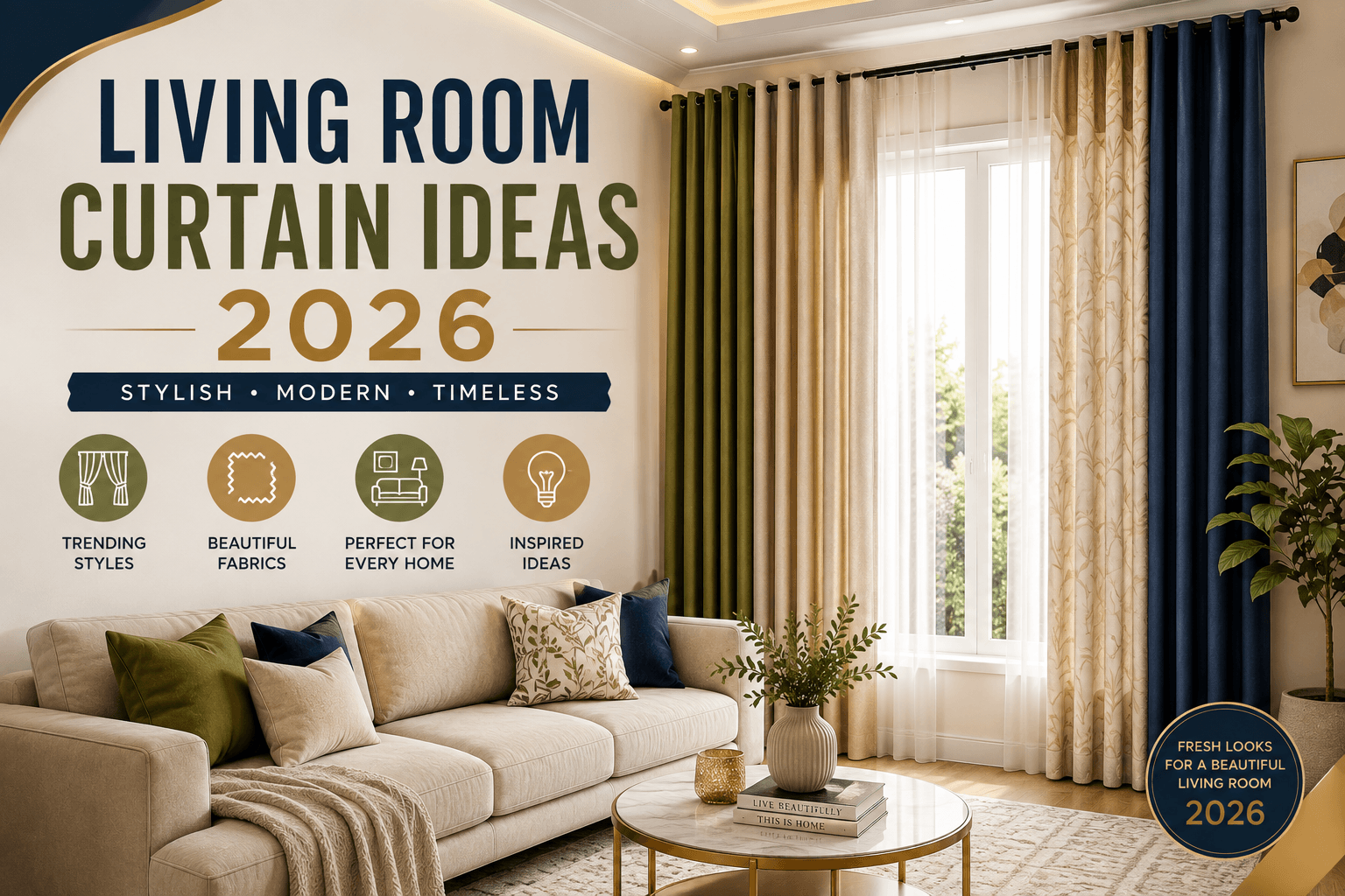 Living Room Curtain Ideas 2026