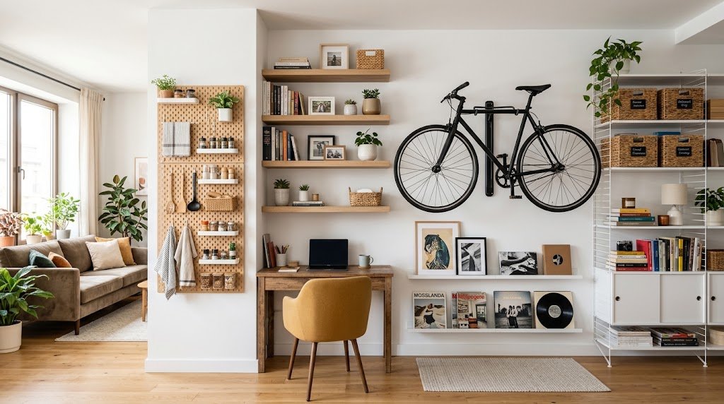 Best small apartment storage ideas for wall space
